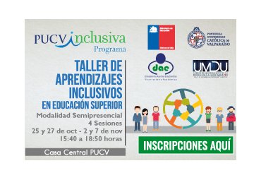 Vicerrectoría Académica invita a docentes a participar de taller “Aprendizajes Inclusivos en Educación Superior” - Foto 1