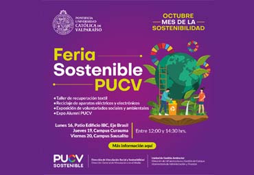 Feria Sostenible PUCV en Campus Sausalito