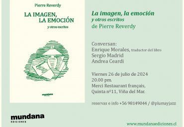 Instituto de Arte lanzará libro “La imagen, la emoción y otros escritos” de Pierre Reverdy