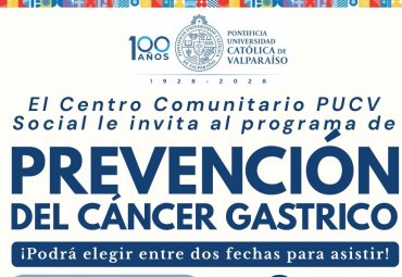 Centro Comunitario PUCV Social dará inicio a programa de prevención del cáncer gástrico