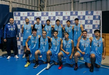 Básquetbol masculino: PUCV obtuvo el segundo lugar en FENAUDE Zona Costa y clasificó al nacional