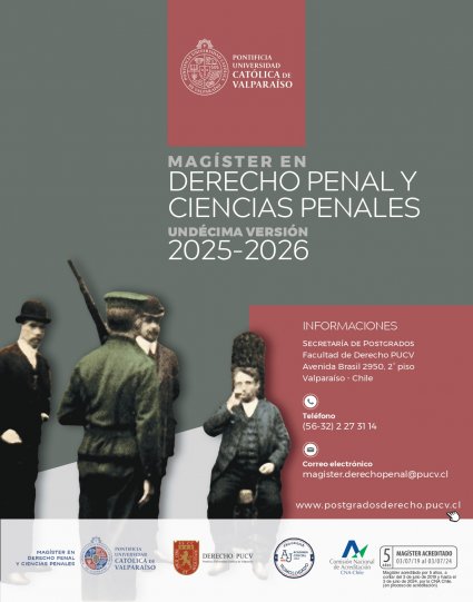 Magíster en Derecho Penal y Ciencias Penales