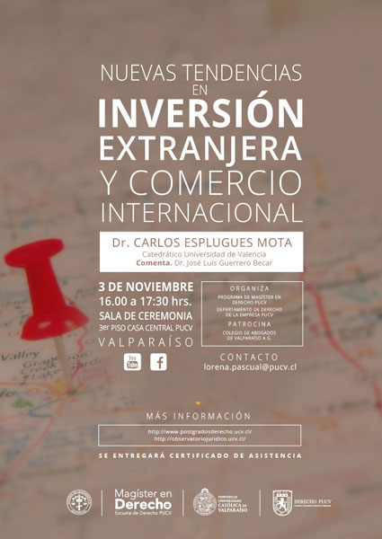 Seminario Internacional "Nuevas tendencias en Inversión Extranjera y Comercio Internacional"