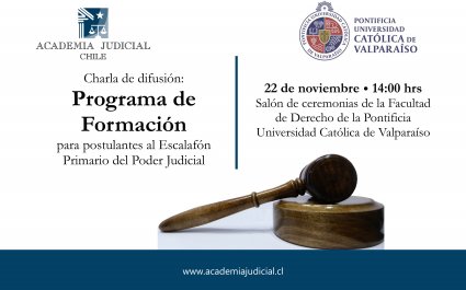 Charla de difusión: Programa de Formación para postulantes al Escalafón Primario del Poder Judicial