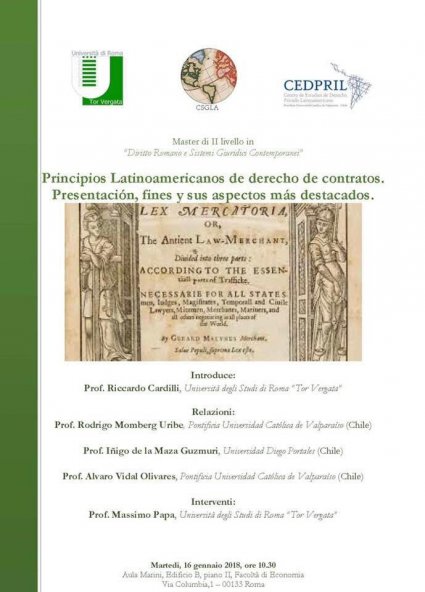 Seminario "Principios latinoamericanos de Derecho de Contratos. Presentación, fines y sus aspectos más destacados"