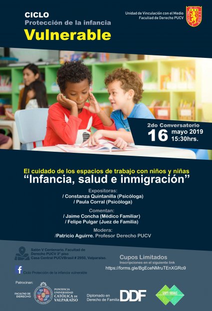 Conversatorio "El cuidado de los espacios de trabajo con niños y niñas: Infancia, salud e inmigración"