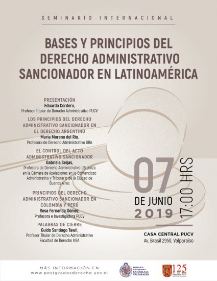 Seminario Internacional "Bases y Principios del Derecho Administrativo Sancionador en Latinoamérica"