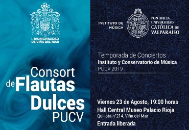 Consort de Flautas Dulces PUCV realizará concierto en el Museo del Palacio Rioja