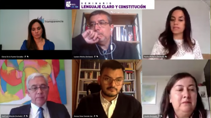 Profesora Claudia Poblete participa en seminario "Lenguaje claro y Constitución"