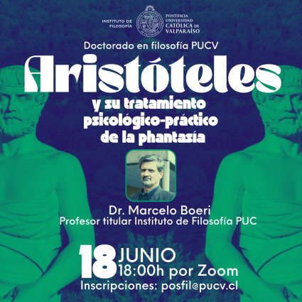 Conferencia "Aristóteles y su tratamiento psicológico-práctico de la phantasía"