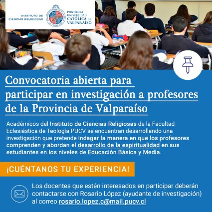 Convocatoria abierta para participar en investigación a profesores de la Provincia de Valparaíso