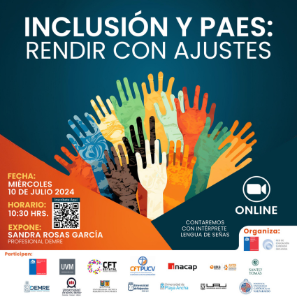 PUCV colabora con Red de Educación Superior Inclusiva en Webinar: “Inclusión y PAES: Rendir con Ajustes”