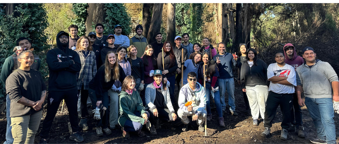 Curso de Agronomía PUCV inicia trabajos de restauración ecológica en Jardín Botánico de Viña del Mar