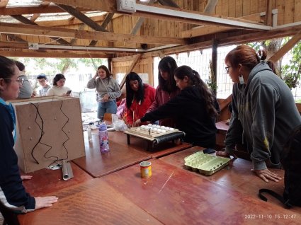 Estudiantes de Pedagogía en Química y Ciencias Naturales visitan la Escuela Intercultural de Laguna Verde para desarrollar proyectos de sostenibilidad