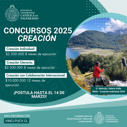 PUCV lanza los Concursos de Creación 2025 para académicos e investigadores