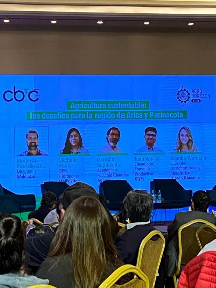 Representantes de la OTL PUCV participan en Agro Horizon: encuentro por una agricultura circular desde el norte de Chile