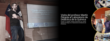 Visita del profesor Martín Pérgola al Laboratorio de Didáctica de la Química
