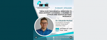 Dr. Eduardo Muñoz Cartagena participa como conferencista plenario en el Congreso Internacional de Minerales y Energía de Litio 2025